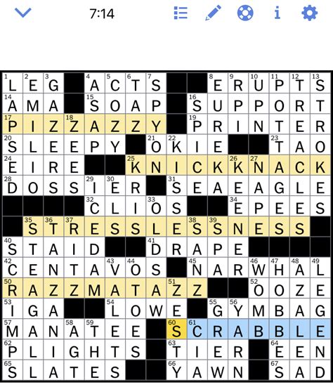 NYT Crossword Answers 10/12/19 .
